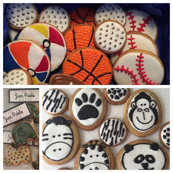 Galletas decoradas Deportes, animalitos
